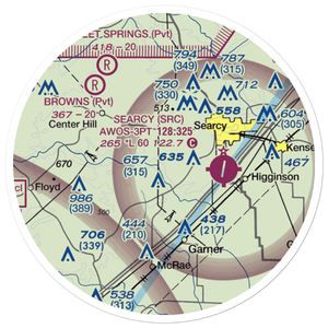Fly N K Airport (26AR) VFR Sectional Sticker (20 mile)