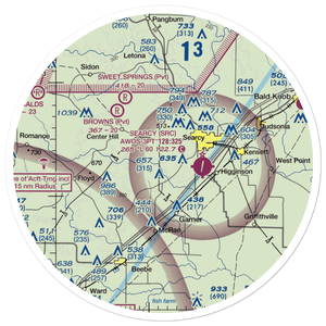 Fly N K Airport (26AR) VFR Sectional Sticker (30 mile)