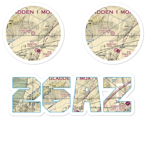 Flying Dare's Ranch Airport (26AZ) VFR Sectional Sticker Pack