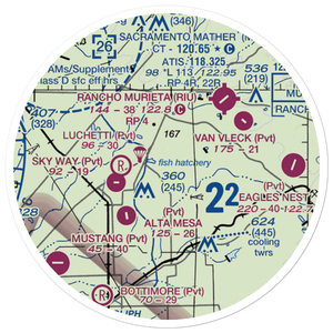 Boeckmann Ranch Airport (26CA) VFR Sectional Sticker (20 mile)