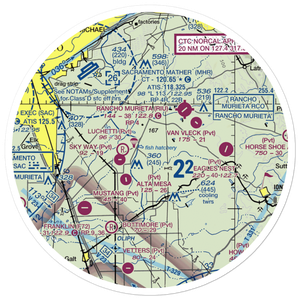 Boeckmann Ranch Airport (26CA) VFR Sectional Sticker (30 mile)