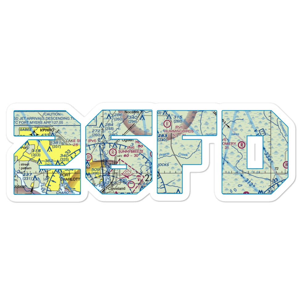 Hennessy Airport (26FD) VFR Sectional Sticker 