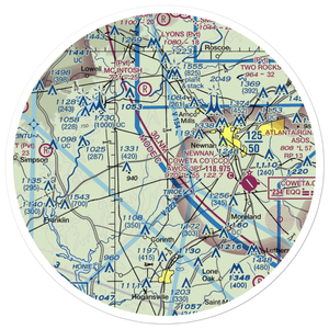 Murphree Airport (26GA) VFR Sectional Sticker (30 mile)