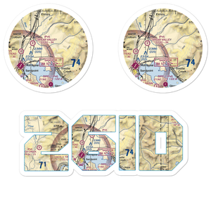 Seven Shamrock Airport (26ID) VFR Sectional Sticker Pack