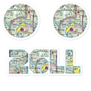 Anderson Airport (26LL) VFR Sectional Sticker Pack
