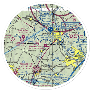 Pepperell Airport (26MA) VFR Sectional Sticker (30 mile)