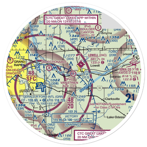 Van Strien Airport (26MI) VFR Sectional Sticker (30 mile)