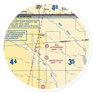 Hutchinson Airport (26MT) VFR Sectional Sticker (30 mile)