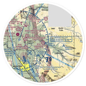 Oakridge Ranch Airport (26OG) VFR Sectional Sticker (30 mile)