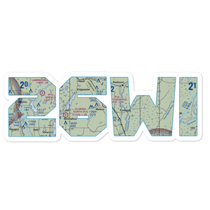 Kitty-Wompus Airport (26WI) VFR Sectional Sticker