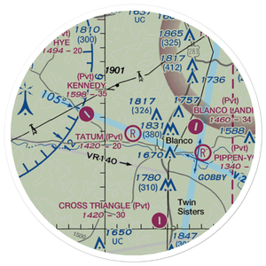 Tatum Ranch Airport (26XS) VFR Sectional Sticker (20 mile)