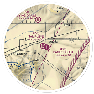 Eagle Roost Airpark (27AZ) VFR Sectional Sticker (20 mile)