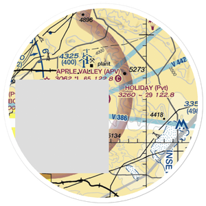 Holiday Ranch Airport (27CA) VFR Sectional Sticker (20 mile)