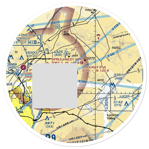 Holiday Ranch Airport (27CA) VFR Sectional Sticker (30 mile)