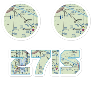 Gelfius International Airport (27IS) VFR Sectional Sticker Pack