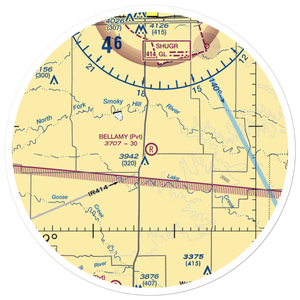 Bellamy Farm Airport (27KS) VFR Sectional Sticker (30 mile)