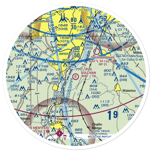 Ralph Jacobs Airport (27LL) VFR Sectional Sticker (30 mile)