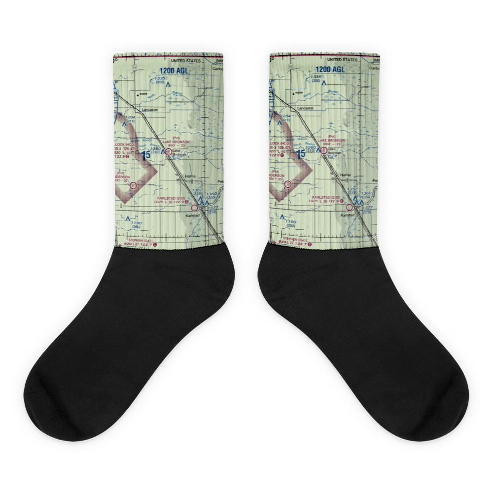 Lake Bronson Airport (27MN) VFR Sectional Socks 