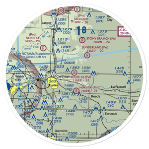 Route 66 Airfield (27MO) VFR Sectional Sticker (30 mile)