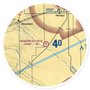 Hendricks Field (27NE) VFR Sectional Sticker (20 mile)