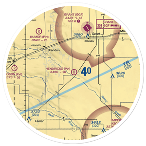 Hendricks Field (27NE) VFR Sectional Sticker (30 mile)