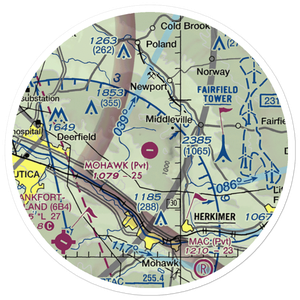 Mohawk Air Park (27NK) VFR Sectional Sticker (20 mile)
