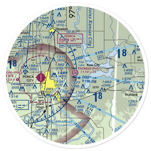Thomas Landing Airport (27OK) VFR Sectional Sticker (30 mile)