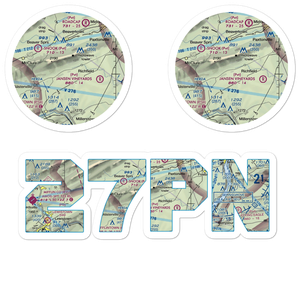 Shelley Private Airport (27PN) VFR Sectional Sticker Pack