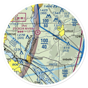 Tegeler Airport (27WI) VFR Sectional Sticker (20 mile)