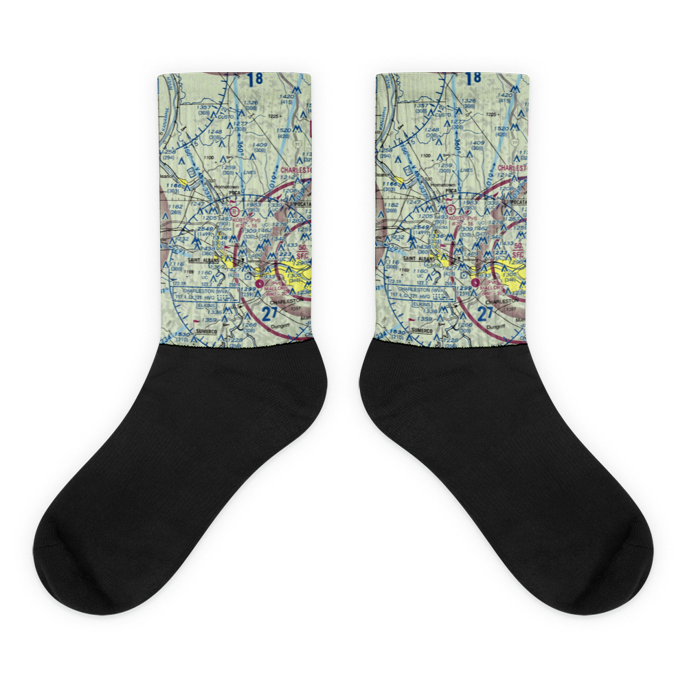 Kurt's Field (27WV) VFR Sectional Socks 