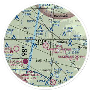 Arnett Landing Airport (27XA) VFR Sectional Sticker (20 mile)