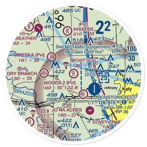 Sport Flyers Airport (27XS) VFR Sectional Sticker (20 mile)