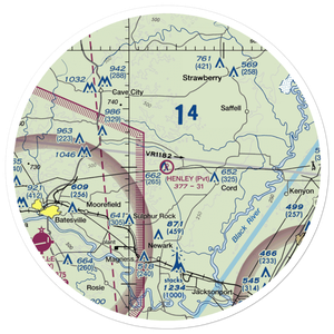Henley Aerodrome (28AR) VFR Sectional Sticker (30 mile)