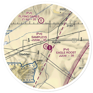 Sampley's Airport (28AZ) VFR Sectional Sticker (20 mile)
