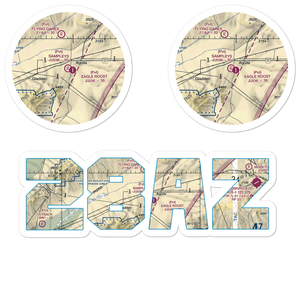 Sampley's Airport (28AZ) VFR Sectional Sticker Pack