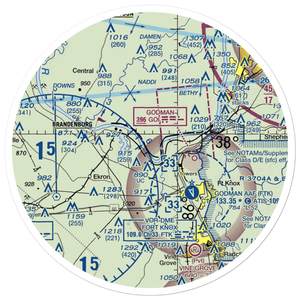 Cedar Farm Airport (28II) VFR Sectional Sticker (30 mile)