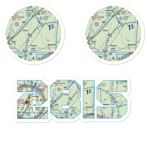 O K Flying Club Inc Airport (28IS) VFR Sectional Sticker Pack