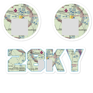 Brandon Airdrome Airport (28KY) VFR Sectional Sticker Pack