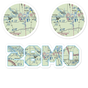 Pasley Airport (28MO) VFR Sectional Sticker Pack