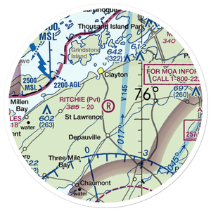 Ritchie Airfield (28NK) VFR Sectional Sticker (20 mile)