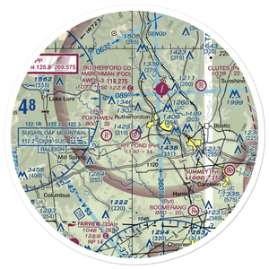 Dry Pond Airport (28NR) VFR Sectional Sticker (30 mile)