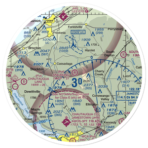 Spaudling Aerodrome (28NY) VFR Sectional Sticker (30 mile)