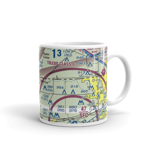 Newbury Airport (28OH) VFR Sectional  Mug