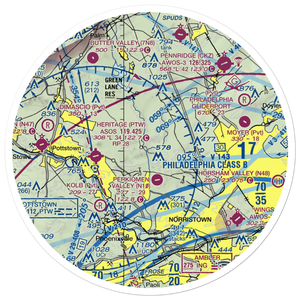 Yarrow Airport (28PA) VFR Sectional Sticker (30 mile)