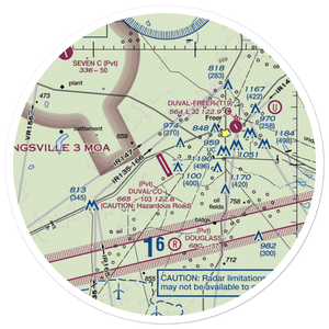Duval County Ranch Co Airport (28TA) VFR Sectional Sticker (30 mile)