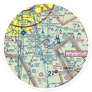 Midlake Airport (28TE) VFR Sectional Sticker (30 mile)
