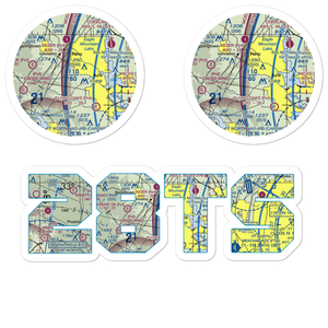 Boe-Wrinkle Airport (28TS) VFR Sectional Sticker Pack