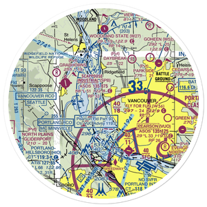 Robert L Delanoy Airport (28WA) VFR Sectional Sticker (30 mile)
