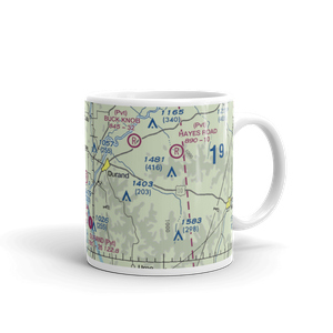 Rutherford Airport (28WI) VFR Sectional  Mug
