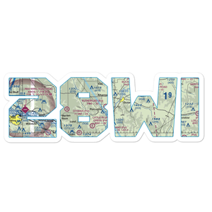 Rutherford Airport (28WI) VFR Sectional Sticker